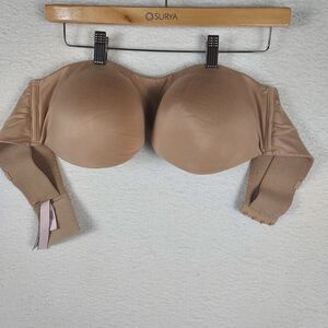 Victoria’s Secret Women 38D Nude Strapless Bra Smooth Padded Multiway Underwire